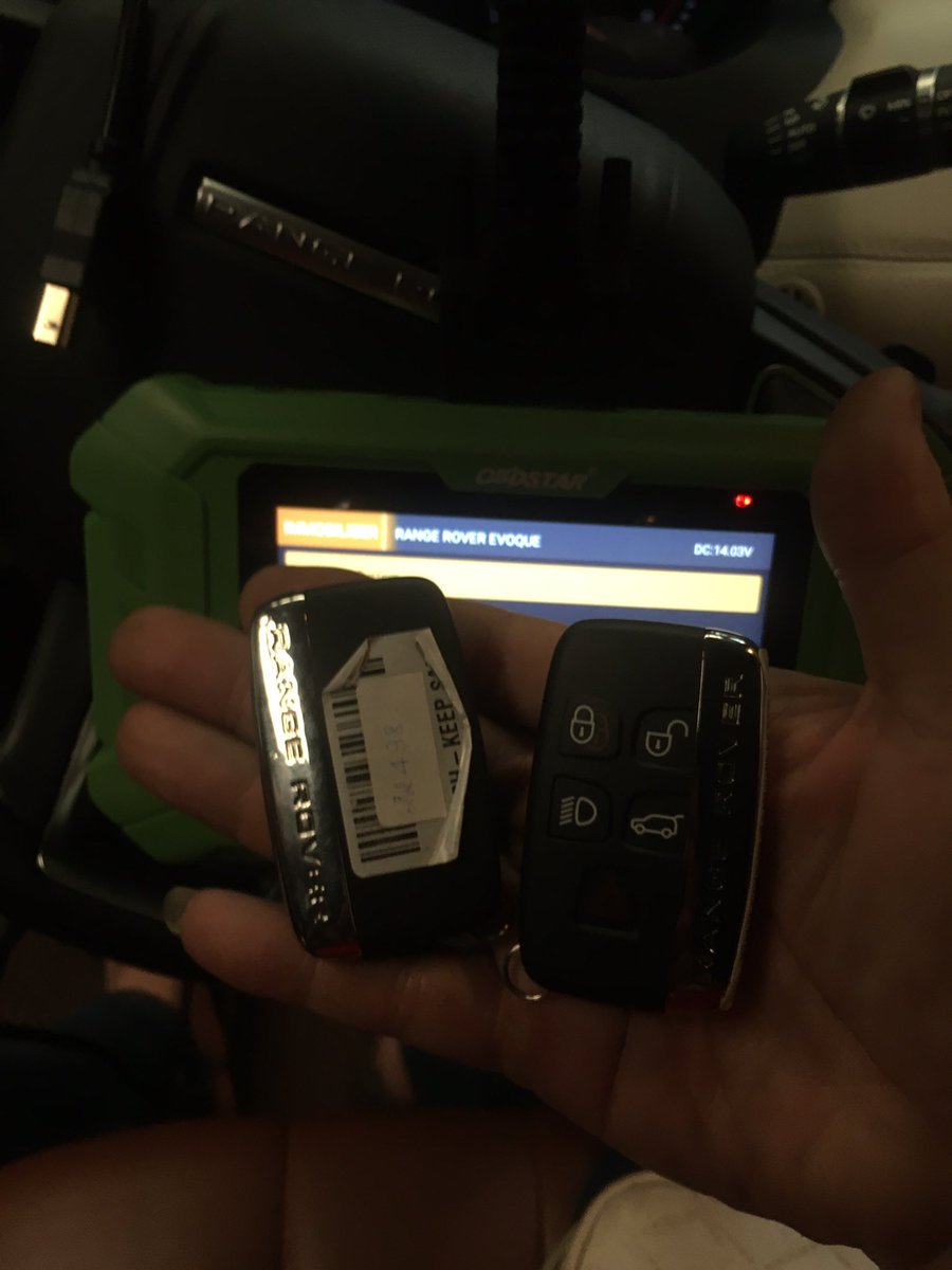 Add key ranger rover