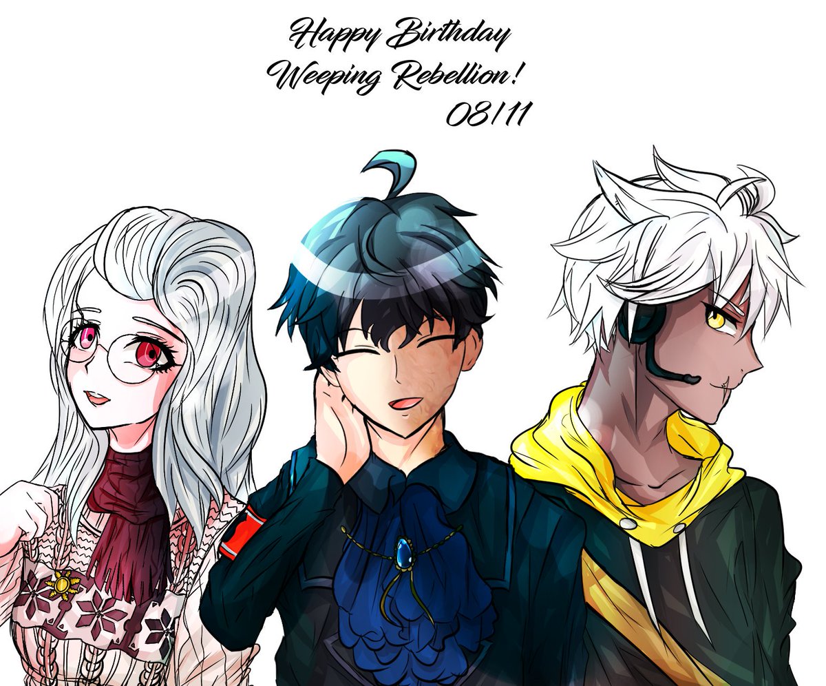 DanganronpaWR's tweet photo. Aujourd'hui, le 8 novembre, c'est les 1 an de la date de création de WR, donc c'est un peu la date anniversaire!
Merci à tous pour votre soutien! ♥
----
Today, November 8th, is the anniversary of WR!
Thanks everyone for your support! ♥
Happy Birthday!
#fanganronpa #DRWR https://t.co/c7mZGrpVaX