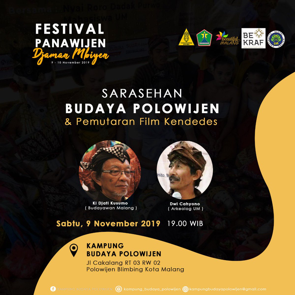#NawakNgalam. Hari Sabtu dan Minggu besok ke mana? Kalau belum punya rencana. Yuk hadir di acara Festival Palawijen ini saja.

Keren banget acaranya. Coba dicek di infografis.

#FestivalPalawijen #Polowijen