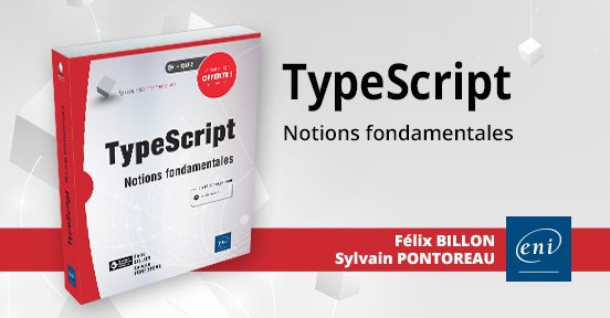 spontoreau's tweet image. Le livre #TypeScript Notions fondamentales que j&apos;ai co-écrit avec @felix_billon  vient de sortir sur le site des @EditionsENI  !

🎉🎉🎉

editions-eni.fr/livre/typescri…