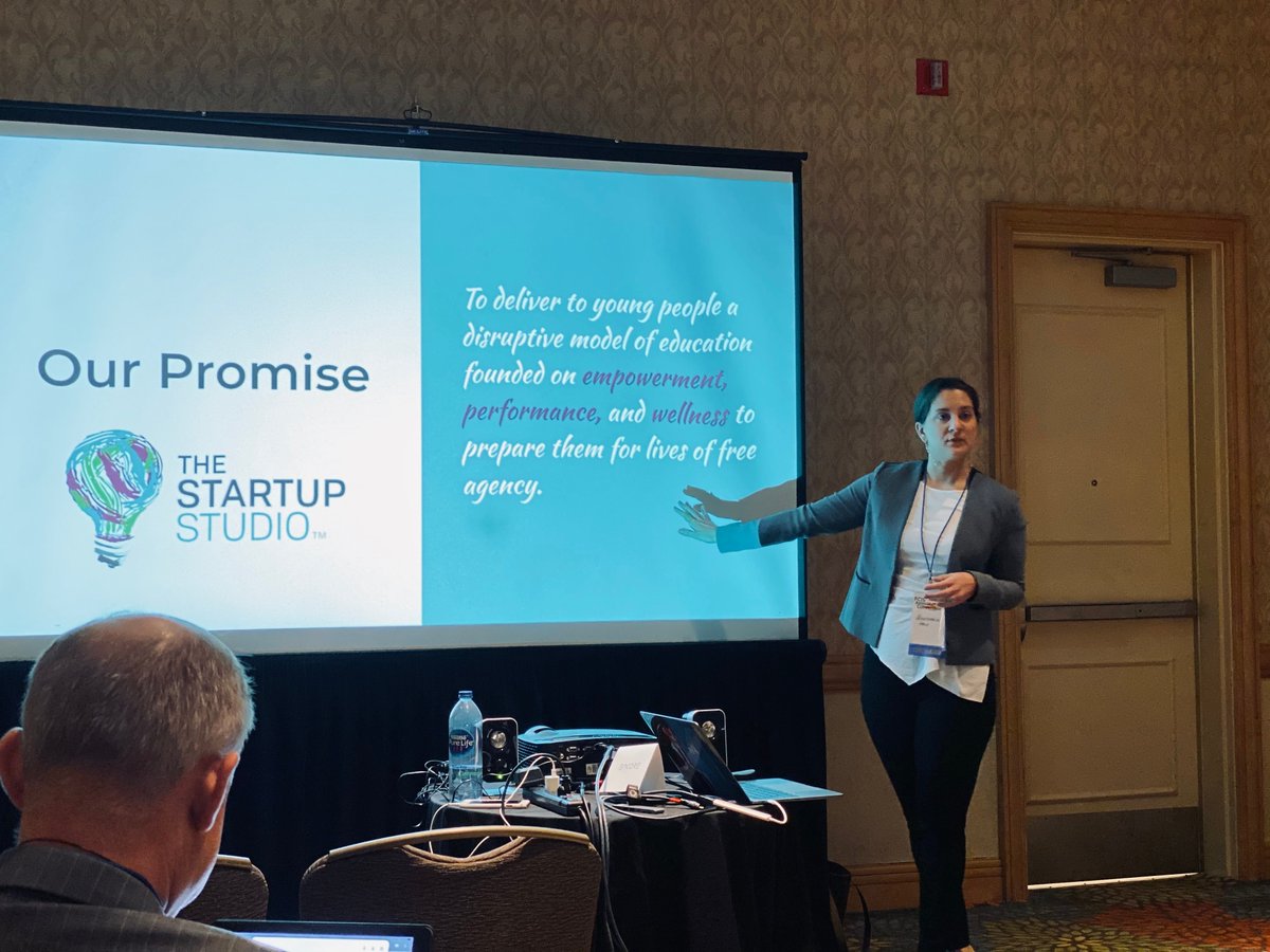 Awesome session @ #FCISConv2019 w/ @AnastasiaGHall! When entrepreneurship is a solution for 21st century ed., students are empowered thru the power of their story &amp; the <a href="/learntostart/">Learn to Start</a>  program that brings them empowerment, performance, &amp; wellness. <a href="/WPS_Lakers/">Windermere Preparatory School</a> #learntostart