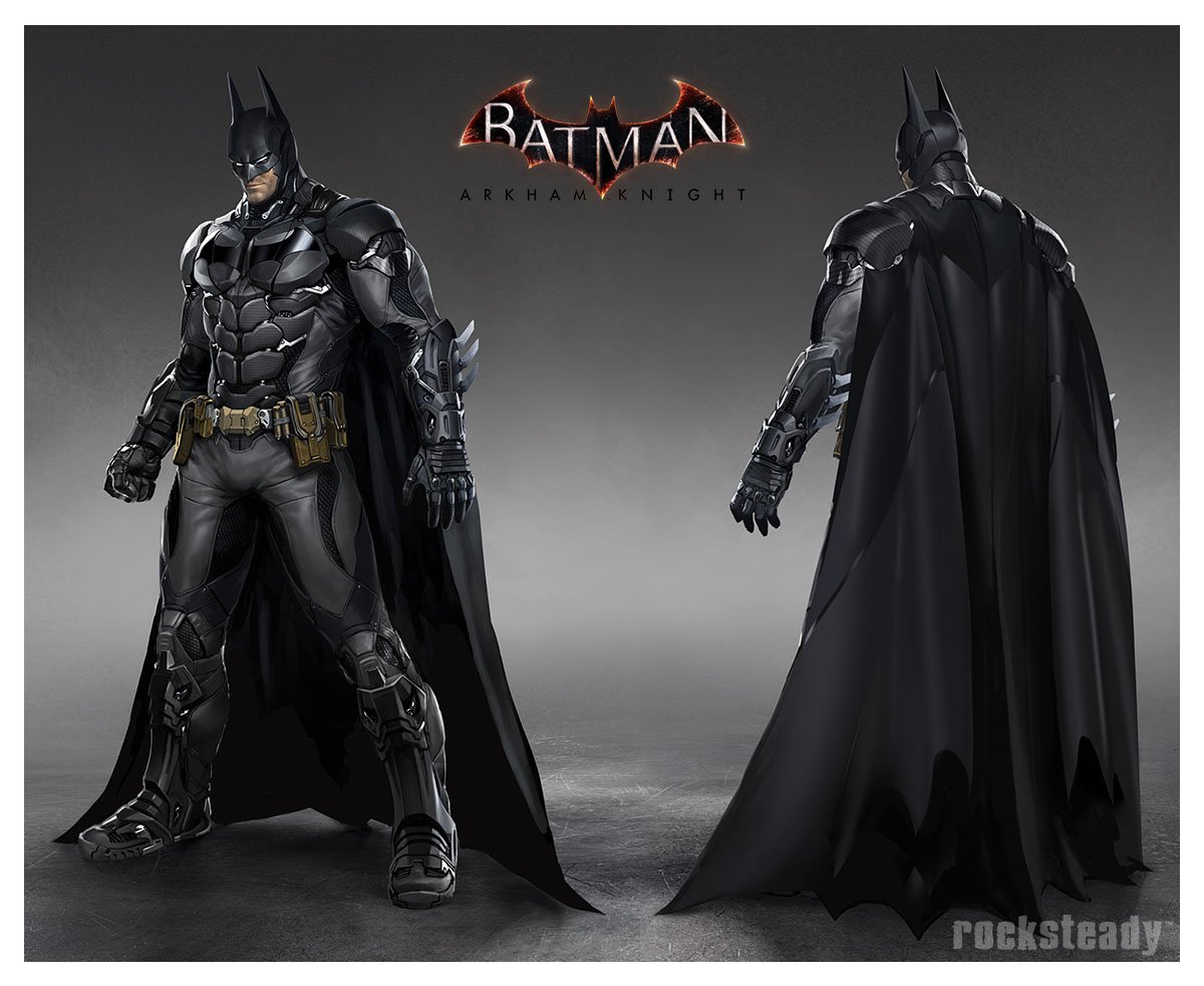 Rocksteady Studios on Twitter: "In this concept for Batman: Arkham Knight  we get to an early look at the Dark Knight in his new Batsuit V8.03,  equipped with the latest cutting-edge tech