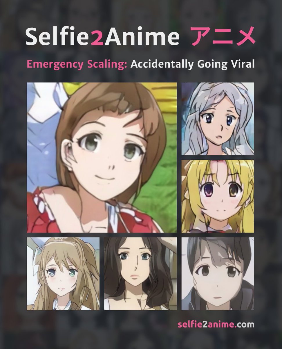 I'm looking forward to giving a lightning talk ⚡️ at #latency2019 conference next Friday on the exciting journey of a side project that accidentally went viral.

See you there! 😄 latencyconf.io #selfie2anime selfie2anime.com