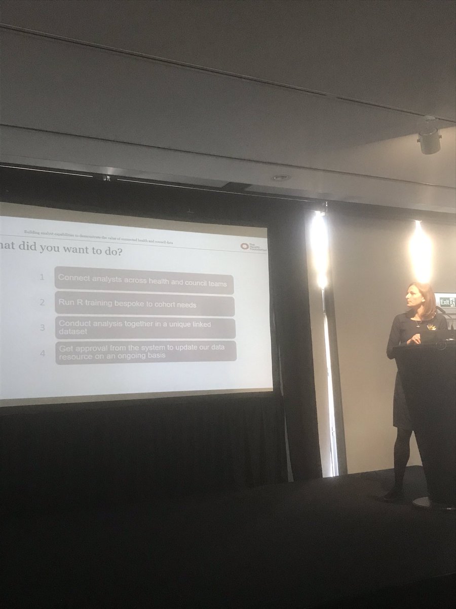 HarryAEvans's tweet image. Jenny Shand @CareCityUK. “We wanted to link up analysts and data across organisations”. Big focus on wider determinants #thfanalytics