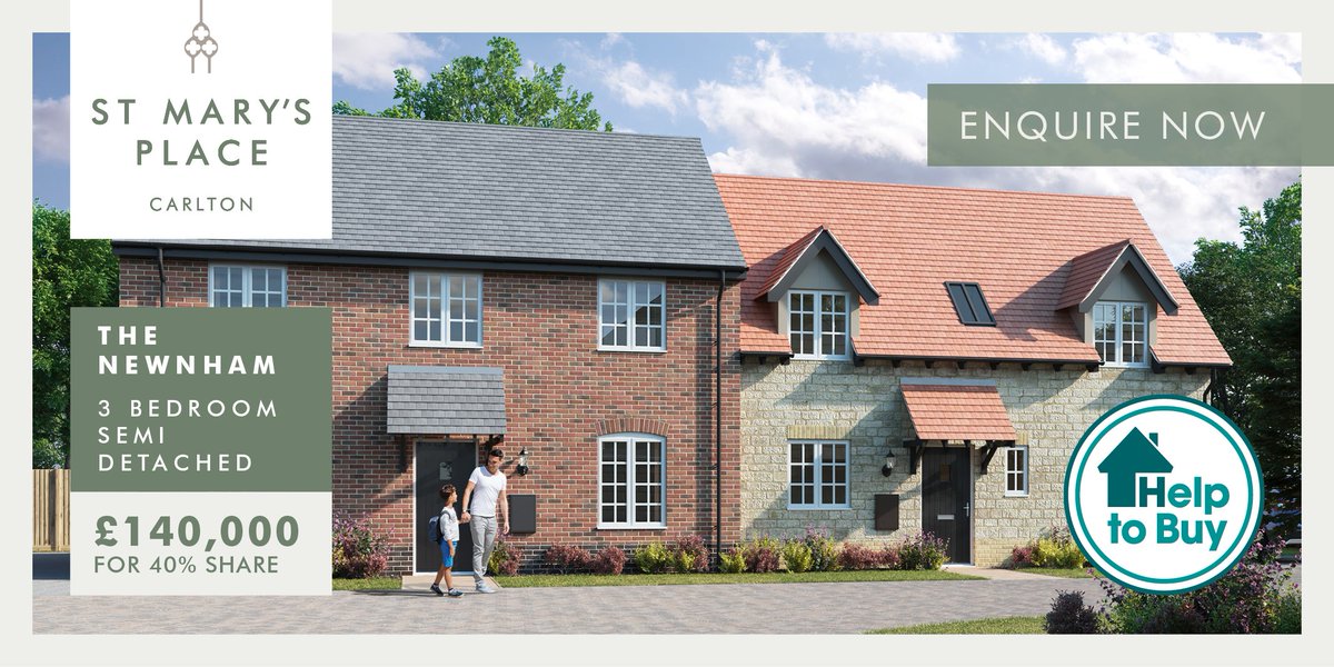 BushmeadHomes's tweet photo. Looking for your dream home in the countryside? Look no further than our stunning St Mary’s Place development. The Newnham includes three well sized bedrooms and a private garden, which is ideal for relaxing with family and friends.

https://t.co/RG3mlBHQ1W

#SharedOwnership https://t.co/6UL7sO5Twi