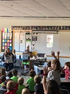 1st graders had an opportunity to FaceTime with SSG Jason McCann who is currently serving in Kuwait with the army.  Students asked great questions and thanked him for his service.  Thank you SSG McCann and thank you Mrs. McCann for arranging this! #happyveteransday #NPES