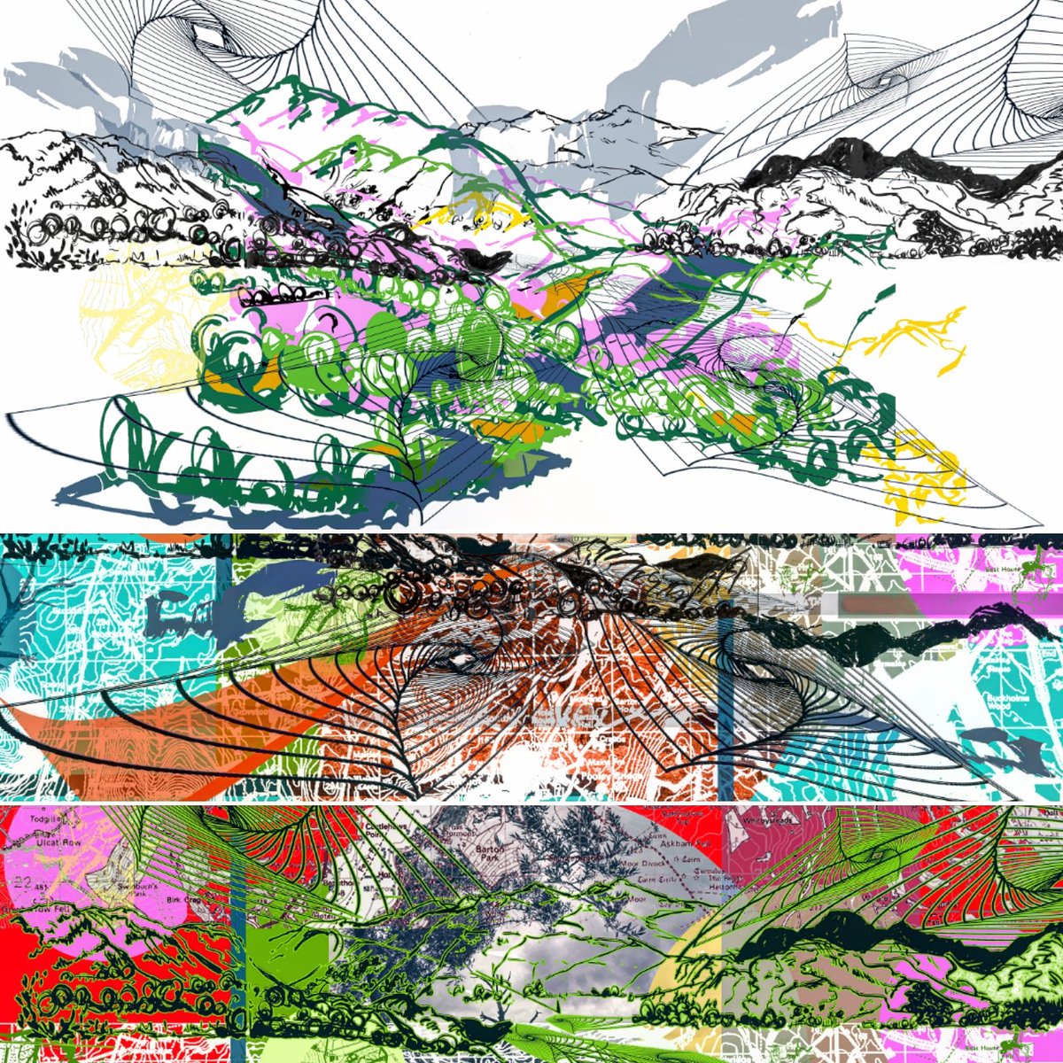 flyingheart55's tweet photo. Lovely evening @LSALeicester #exhibition last night. Chuffed and grateful to be awarded The Gadsby Prize for one of my Remembered Landscape pieces based on #pooleybridge. #LSA #newwalkmuseum #digitalart #sketchbook #cumbrianart #Cumbria #cumbrianmountains #contemporaryart https://t.co/1c0pETHUwo