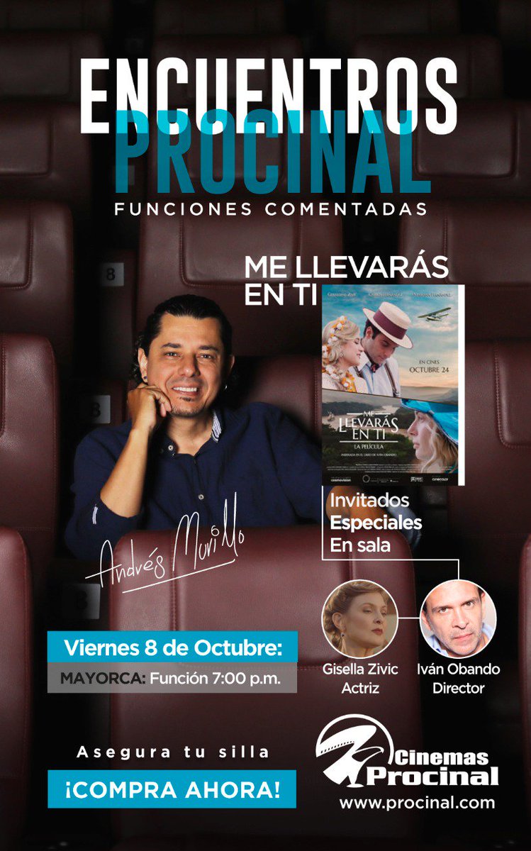 mellevarasenti's tweet photo. Te esperamos HOY viernes 8 de noviembre en @cinemasprocinal MAYORCA a las 7:00 p.m.

Asegura tu silla AQUÍ::: https://t.co/iWwegP3mEB https://t.co/8EGaehZtyK