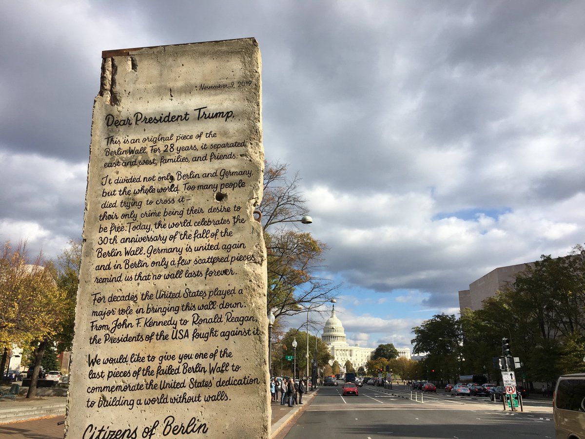 RestOfTheWorld (@restof_theworld) on Twitter photo The Berlin Wall made it to the nation’s capitol <a href="/TheWallvsWalls/">The Wall Against Walls</a> #thewallagainstwalls #lettertotrump #berlinwall #fallofthewall #nomorewalls <a href="/AOC/">Alexandria Ocasio-Cortez</a> <a href="/thehill/">The Hill</a> <a href="/UniNoticias/">Univision Noticias</a> <a href="/MSNBC/">MSNBC</a> <a href="/CNN/">CNN</a> <a href="/thedailybeast/">The Daily Beast</a> <a href="/NYMag/">New York Magazine</a> <a href="/Ilhan/">Rep. Ilhan Omar</a> <a href="/corybooker/">Cory Booker</a> <a href="/ClaraJeffery/">Clara Jeffery</a> <a href="/iamjohnoliver/">John Oliver</a> <a href="/Trevornoah/">Trevor Noah</a> <a href="/jorgeramosnews/">JORGE RAMOS</a> The Berlin Wall made it to the nation’s capitol <a href="/TheWallvsWalls/">The Wall Against Walls</a> #thewallagainstwalls #lettertotrump #berlinwall #fallofthewall #nomorewalls <a href="/AOC/">Alexandria Ocasio-Cortez</a> <a href="/thehill/">The Hill</a> <a href="/UniNoticias/">Univision Noticias</a> <a href="/MSNBC/">MSNBC</a> <a href="/CNN/">CNN</a> <a href="/thedailybeast/">The Daily Beast</a> <a href="/NYMag/">New York Magazine</a> <a href="/Ilhan/">Rep. Ilhan Omar</a> <a href="/corybooker/">Cory Booker</a> <a href="/ClaraJeffery/">Clara Jeffery</a> <a href="/iamjohnoliver/">John Oliver</a> <a href="/Trevornoah/">Trevor Noah</a> <a href="/jorgeramosnews/">JORGE RAMOS</a>
