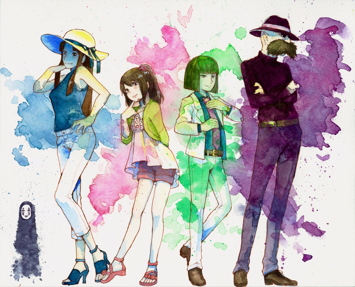 Dr Spica スピカ博士 神秘学研究所 千と千尋の神隠し 再会 千と千尋の神隠し ハク様 千尋 リンさん カオナシ 釜じい 宮崎駿 アナログ 透明水彩 T Co Cprukdvl0q T Co Ong8pxmgpf Twitter