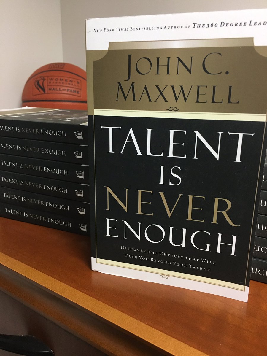 CoachBobStarkey's tweet photo. #TalentIsNeverEnough by @JohnCMaxwell is our team 📖 for this season. It will be the third time we’ve used this book over the years — great subject matter for helping players/teams understand the importance of intangibles. https://t.co/XV2yCKBthr