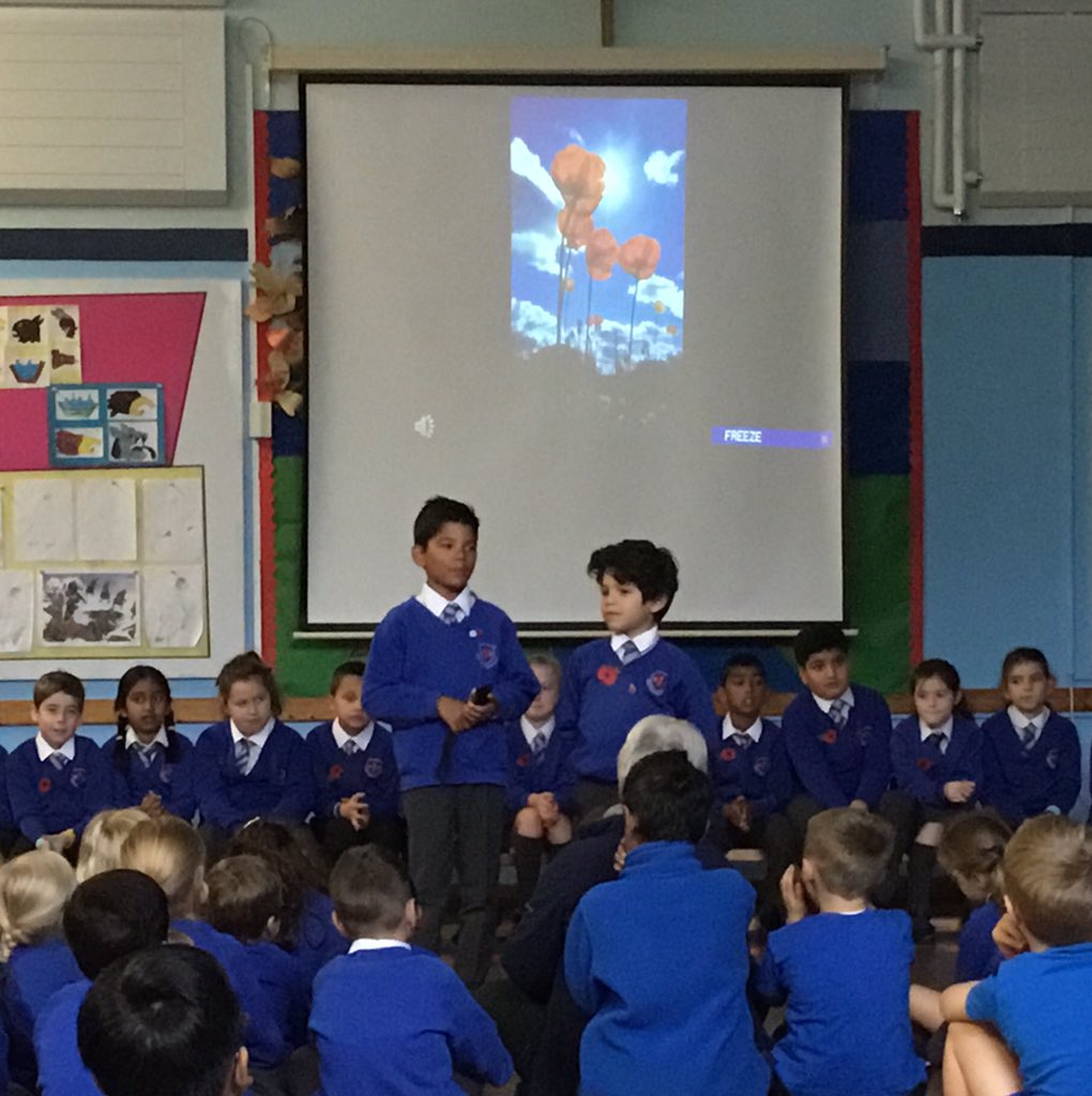 A wonderful Remembrance assembly from Year 4 this morning. #LestWeForget