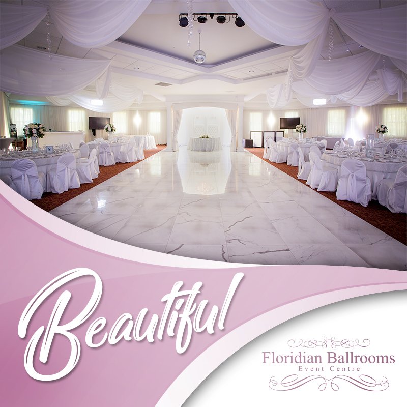With Floridian Ballrooms experience an all-inclusive event and wedding venue like no other. Come let us take your breath away.
Contact us: bit.ly/2yt9SMh