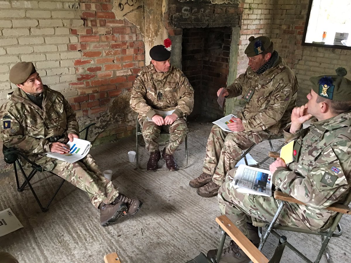 Great to host @dom_biddick at #WessexStorm ENDEX. It is always good to be able to offer the Brigade Commander our ideas. This has been our final training event with the @TheIronFist team and we are really sad to be moving on. #LethalAndReady @The_SCOTS