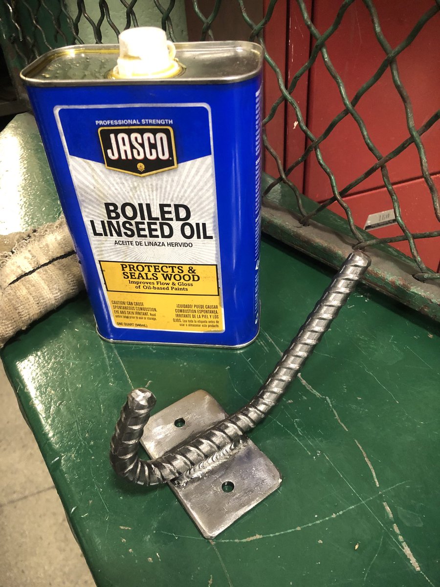 First-year welding students are applying their skills to new projects made from pallet wood and rebar