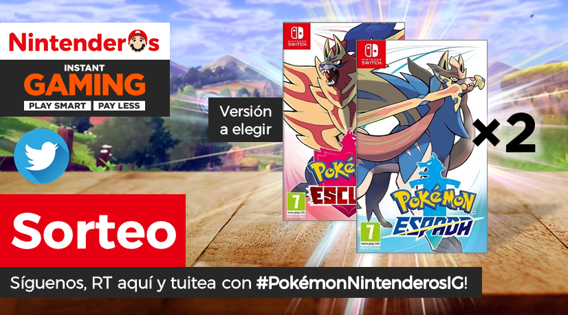 ¡Sorteamos otras 2 copias de Pokémon Espada y Escudo para Nintendo Switch!

➡️ Sigue a <a href="/InstantGamingES/">Instant Gaming</a> y <a href="/Nintenderos/">Nintenderos</a> 
➡️ RT aquí
➡️ Tuitea sin límite de tuits con #PokémonNintenderosIG. Cuantos más mandes, ¡más opciones de ganar!

¡Suerte! - nintenderos.com/2019/11/sortea…