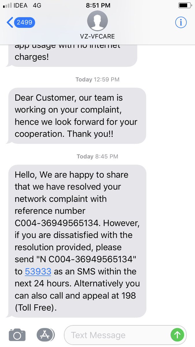 dimple86mec's tweet photo. @VodafoneIN Unfortunately no luck :( again the complaint automatically changed to resolved from your end?? See the network signals 👇 https://t.co/V0efIzUCqS