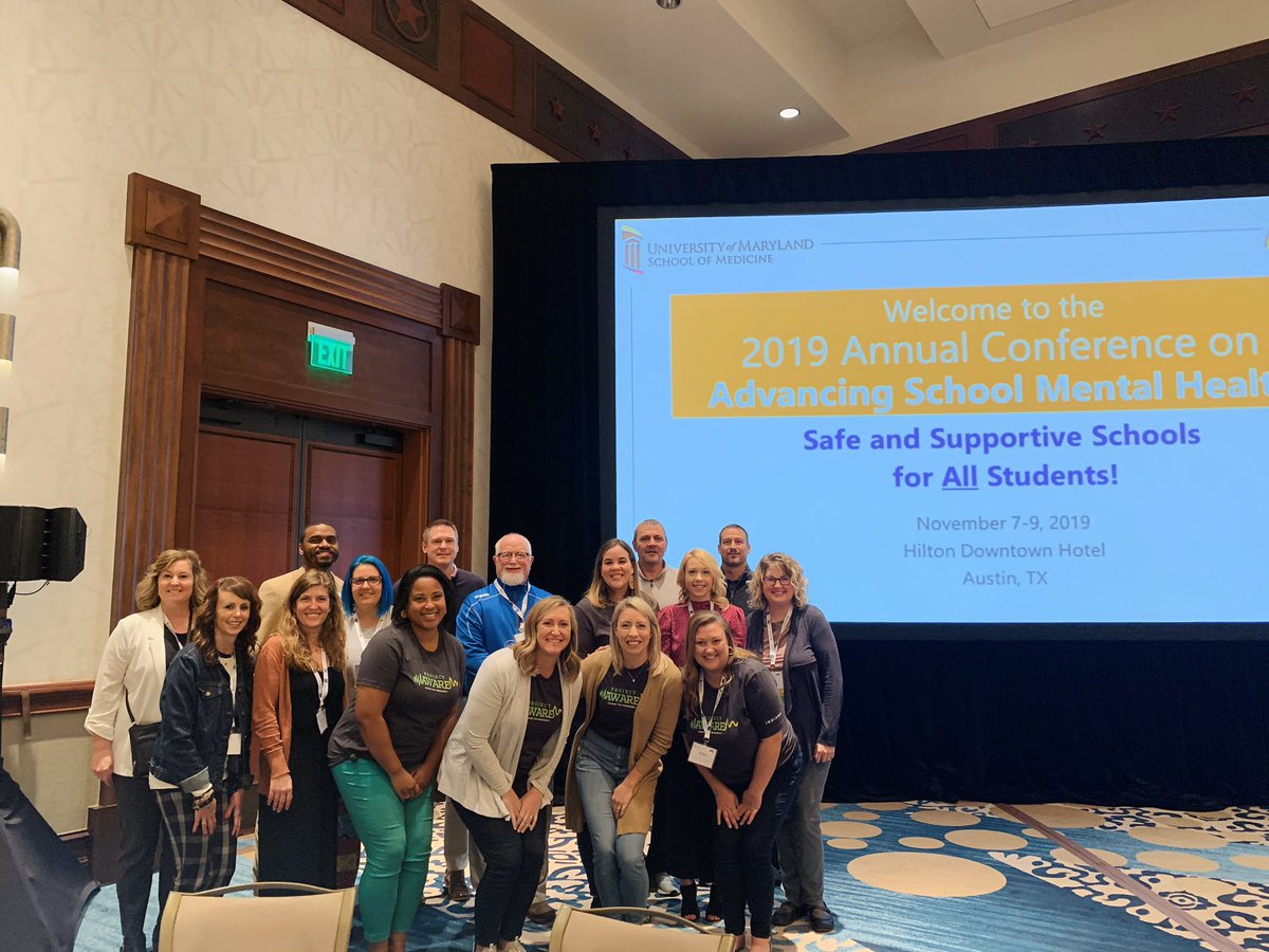 jesskyoder's tweet photo. Tracked down as many Indiana, leaders at @NCSMHtweets conference, as possible! Many not pictured here but what an incredible showing this week in Austin! @Indiana_Youth @vcsc_teamvigo @TSCSuper @OrioleTweets @FSSAIndiana @EducateIN @HSESchools @wwsweb https://t.co/Gen0qKfszF