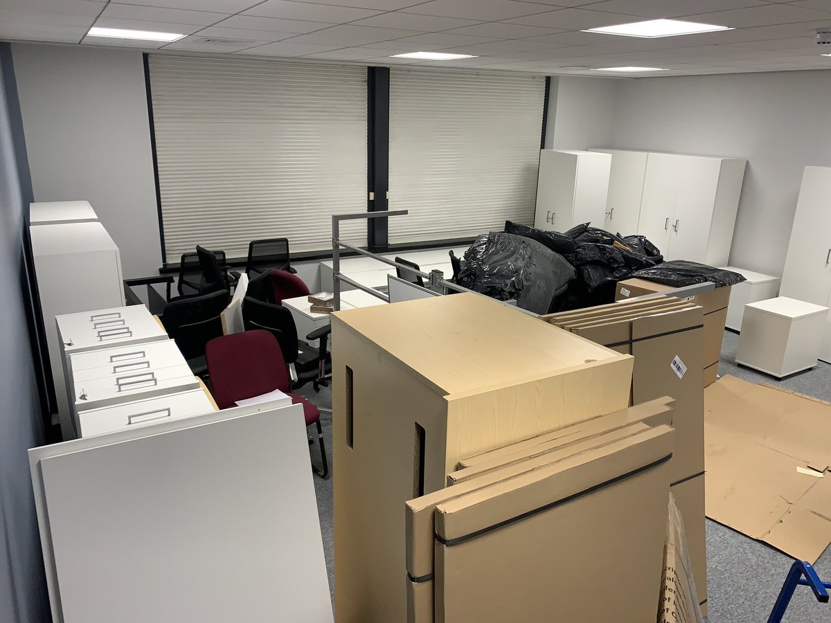 Mistral_House's tweet image. I do love a good before and after picture! We have a running joke that every time we use an office for “storage” it ends up being sold!! So on Monday when a client asked if they could move to a different office on Friday, of course the answer was #YesDefinitely