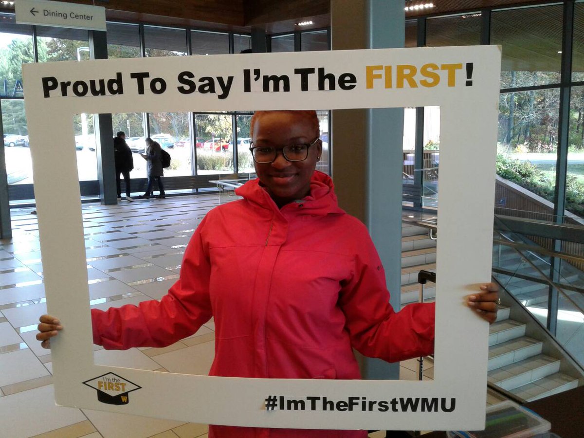 wmukprom's tweet image. Proud First Generation College Student right here! #ImTheFirst 

Stop by our table at the VDC to show your support for first gen college students!!!