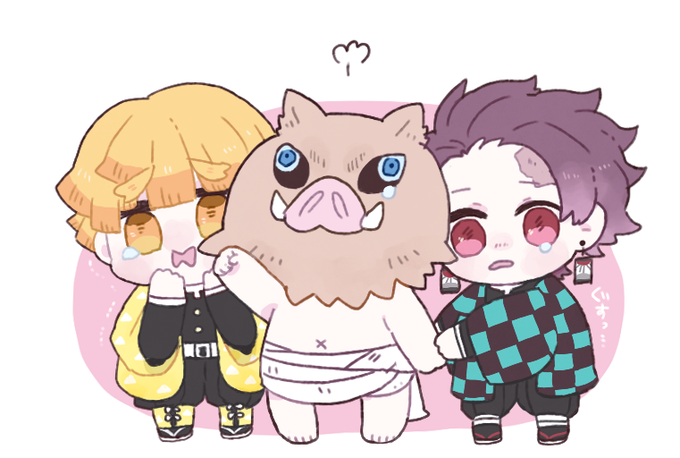 ⚡egu🍉さんがTwitterに投稿した竈門炭治郎(鬼滅の刃)のイラスト。