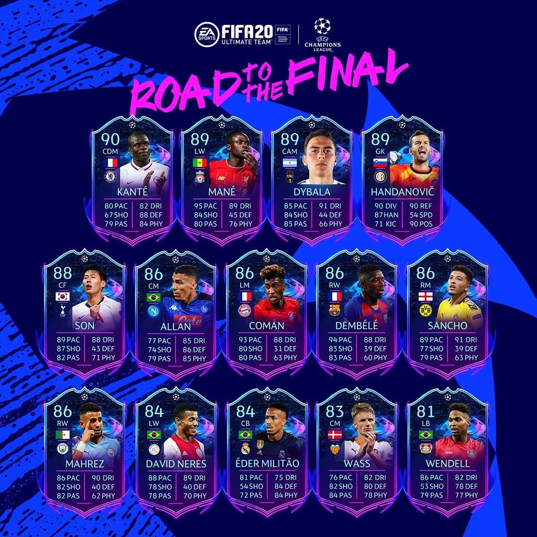 Znalezione obrazy dla zapytania: road to the final fifa 20"