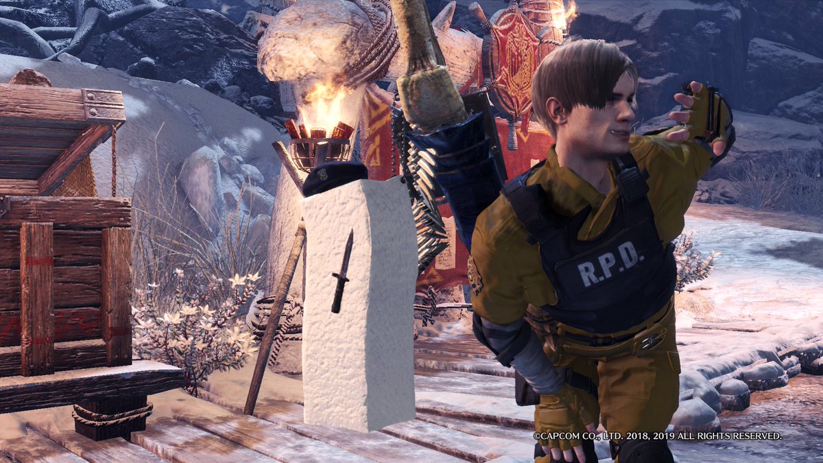 Riu アルテマ村 Gaia ハンター生活 On Twitter バイオハザードコラボ からの追加チャーム 豆腐めっちゃ喋るよww Mhwib写真部 Mhw写真部 モンハン写真部 Mhw Mhwアイスボーン