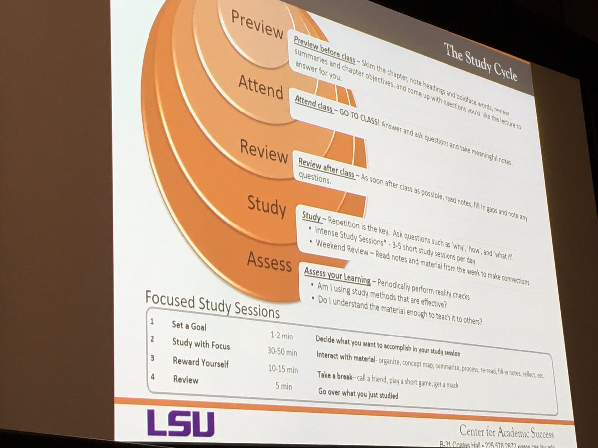 aacu's tweet image. It’s not about how smart students are, it’s about knowing strategies to learn material. @Metacog1 provides a five step study cycle to help students learn material well enough to be able to teach it to others. #AACUSTEM