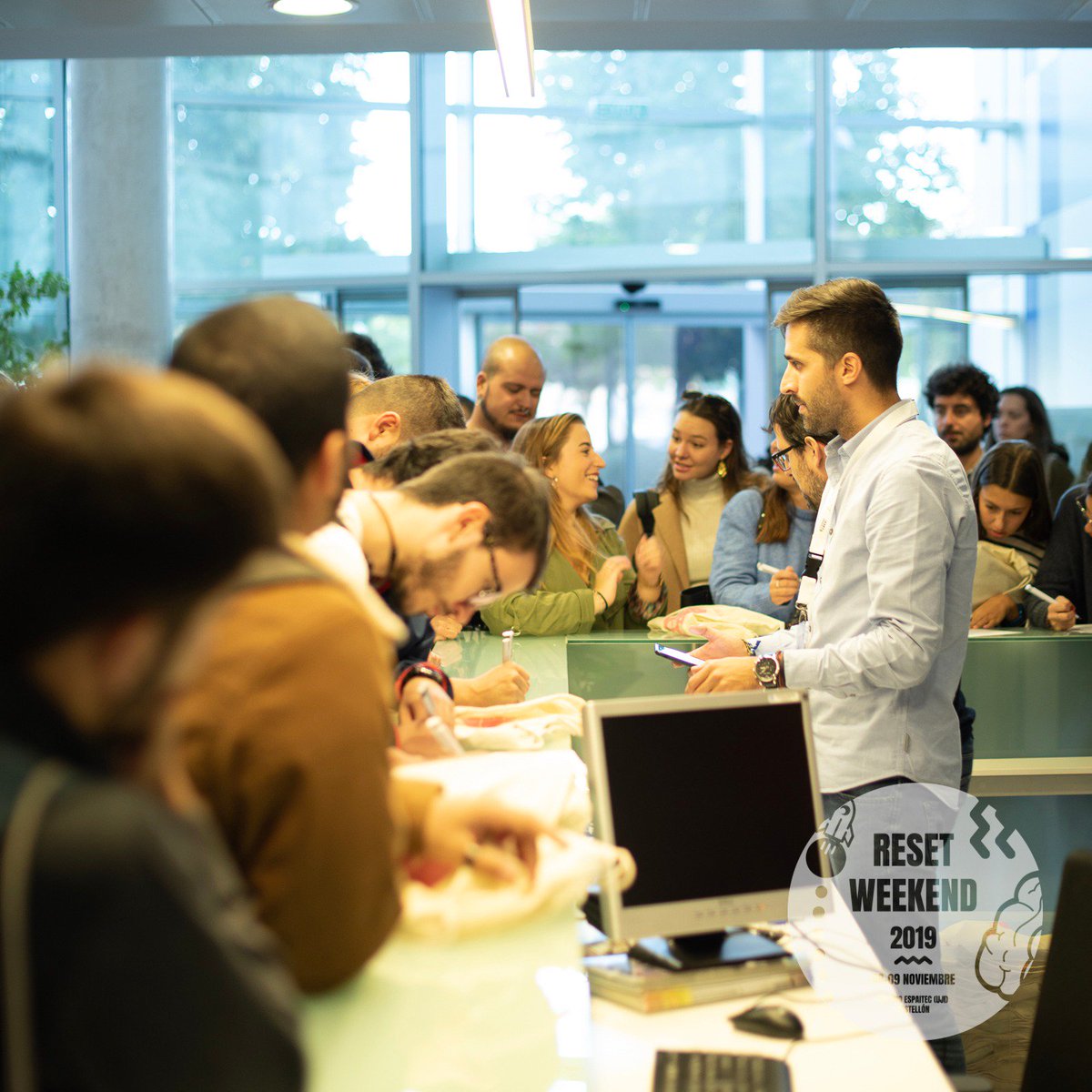 ¡¡Empezamos!!
 
#ResetWeekend #RW19
<a href="/AjuntCastello/">Ajuntament de Castelló</a>
<a href="/dipcas/">Diputació de Castelló</a> @480interactive <a href="/Beta_Coop/">Betacoop</a> @EventsCase <a href="/FGlobalis/">Fundación Globalis</a> <a href="/espaitec/">Espaitec UJI</a>