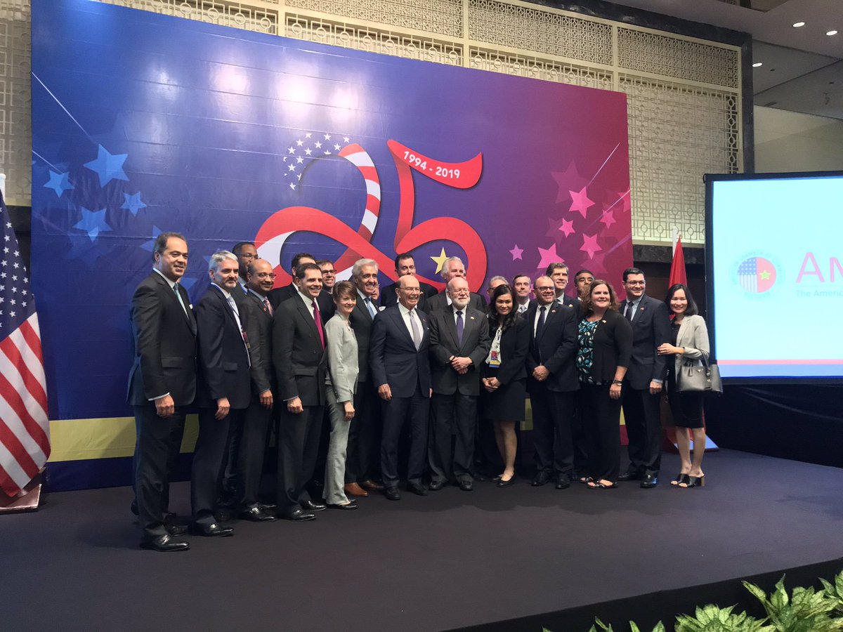 U.S. Secretary of Commerce and the U.S. business delegation in Hanoi, Vietnam. 