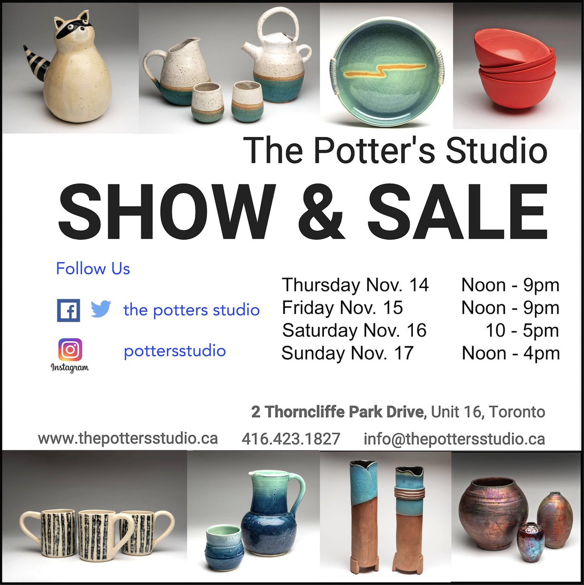 studio_potters's tweet image. Our Studio Pottery Sale #pottery #toronto #handmade #handcrafted #potterysale #50potters #ceramics
