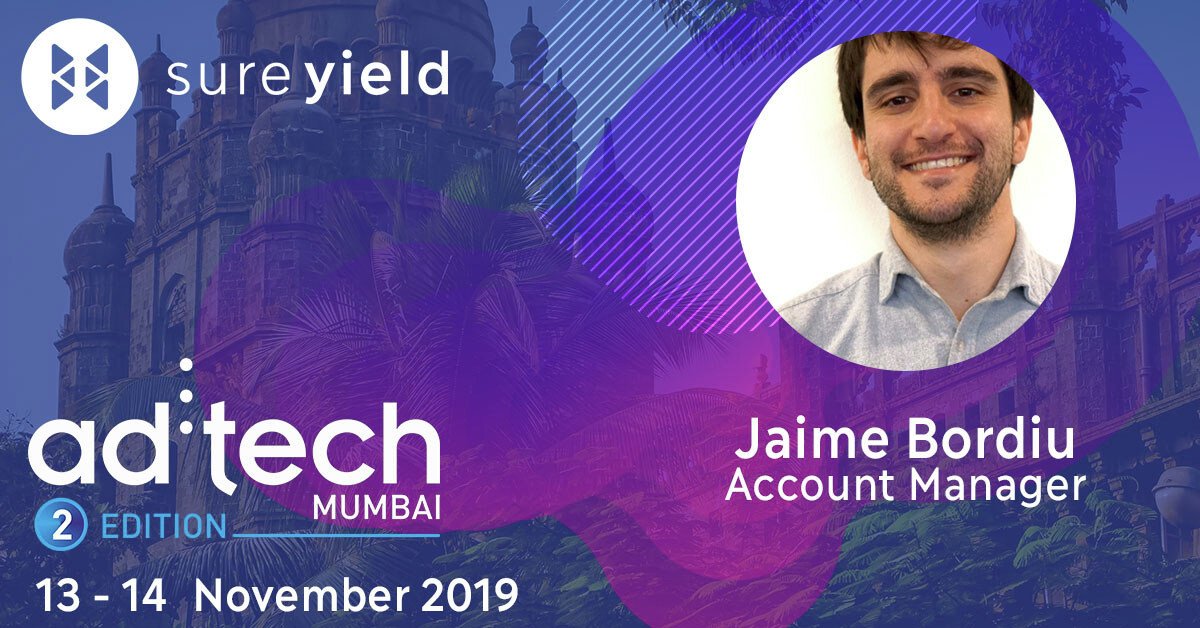 sureyield's tweet photo. Planning to attend Ad:tech India in Mumbai? Let’s meet and discuss how sureyield can provide you profitable traffic and offers from trusted partners. Book a meeting with Jaime Bordiu, our Account Manager now!
#AdTech19 #AdTechMumbai #affiliatemarketing #Mumbai #sureyield https://t.co/JN6GVNKjEq