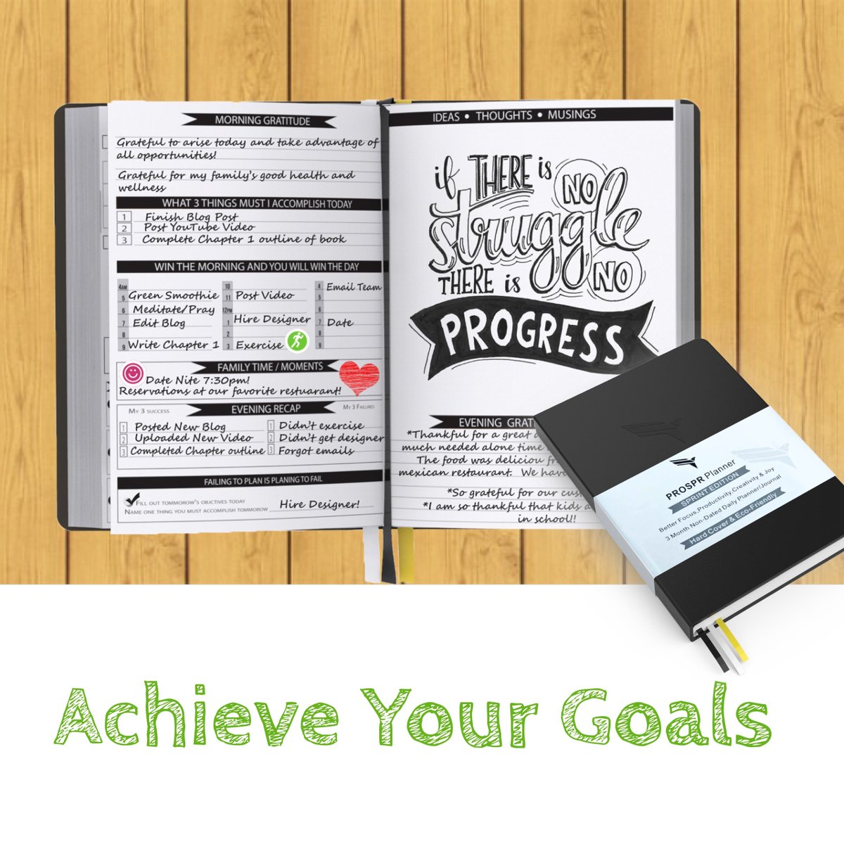 PROSPRBRAND's tweet image. Studies show that you are 42 percent more likely to achieve your goals if you write them down.
💯🕥 
Lets write your goals down and invest in a PROSPR Planner today. Link in Bio!

#PROSPR #RatedAmazonsChoice #goals #planning #planneraddict #plan #dreamersdreambig #write