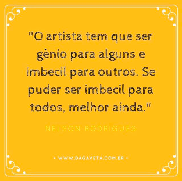dagavetaprod's tweet photo. Que tal um pouco de Nelson Rodrigues pra animar o dia?
.
.
.
.
#dagaveta #tiradagaveta #dagavetaproducoes #producaocultural #produtorcultural #projetocultural #arte #cultura #artista #empreendedor #artistagestor #ideia #projeto #leticiatorgo #teatro #musica #danca #fotografia #ci https://t.co/5gXnYxPyq7