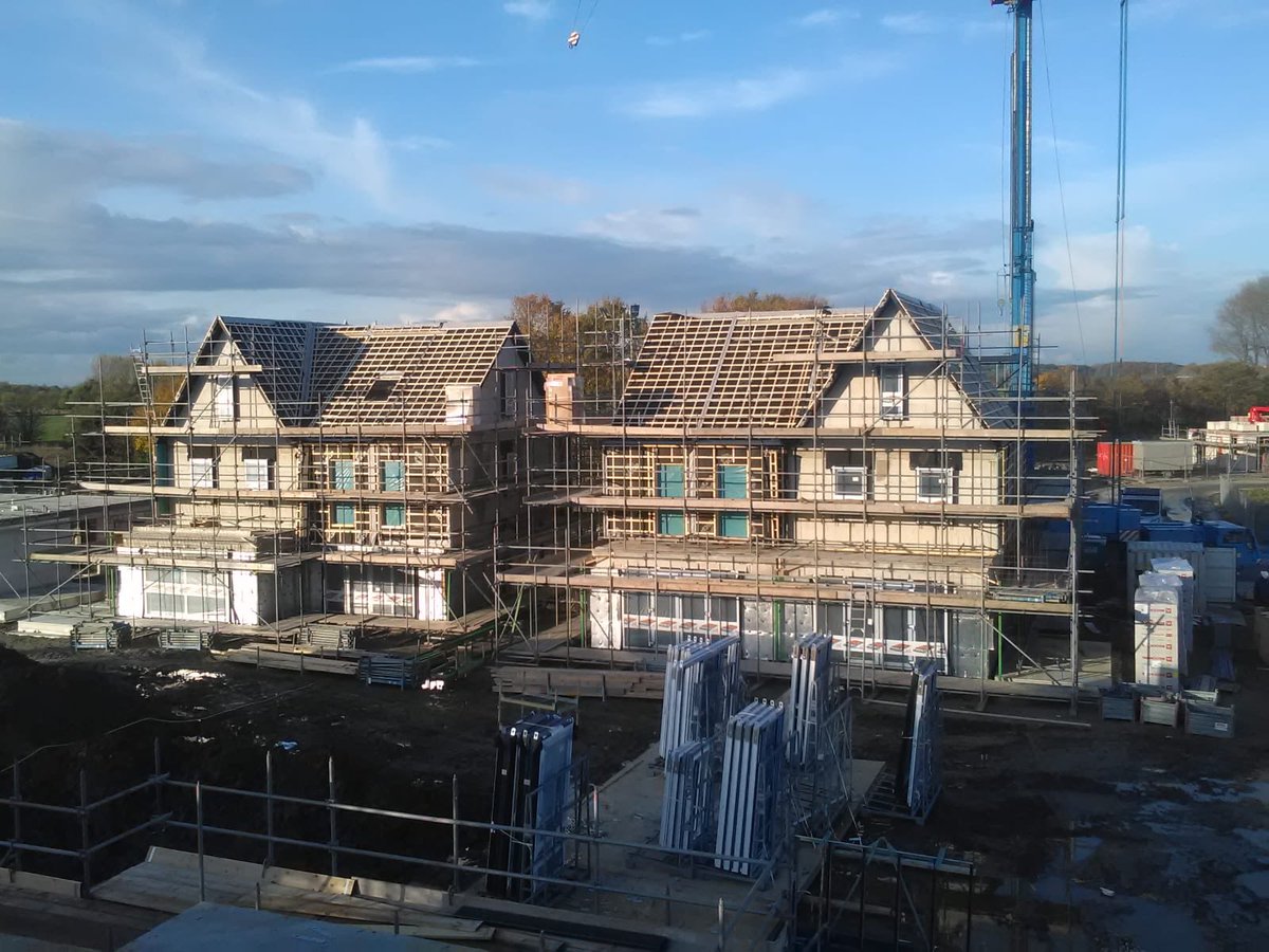 Type woning Aardaker verrijst op Claverveld West Souburg  <a href="/FraanjeBouw/">Fraanje B.V.</a> mooi zicht .volgende type Diindoorn onder de kap en start heiwerk fase 2. 14 woningen Yes we can.