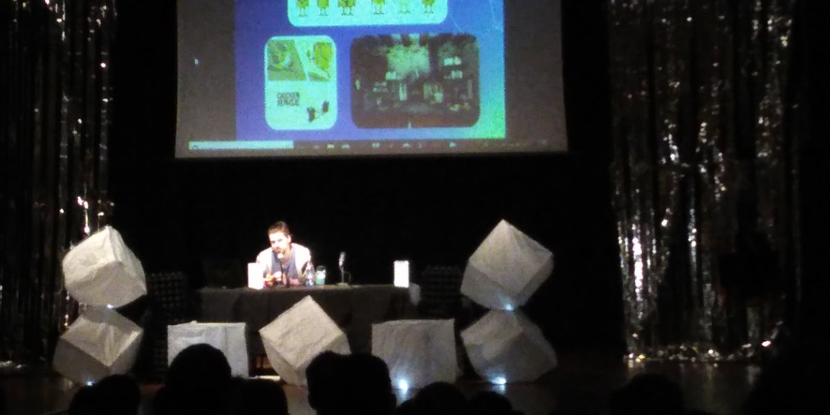 monicastop_one's tweet photo. ¿Y cómo sobrevive un freelance en el mundo de los videojuegos? Jacobo Muiño en las jornadas de producción de videojuegos en https://t.co/yBZSAD6IJ3 https://t.co/Mdj6XeVkWv