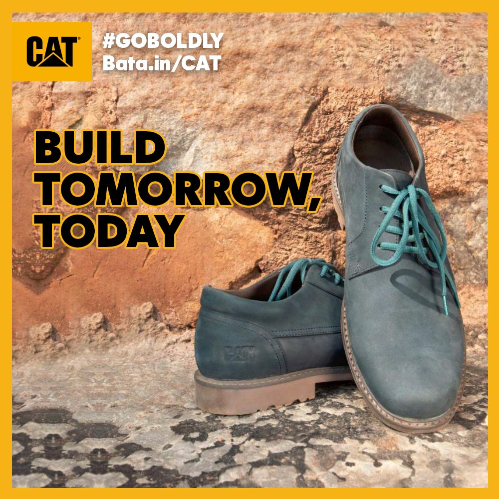 BATA_India's tweet photo. Put a #BoldStepForward and conquer the roughest of terrains with these iconic and durable boots by CAT. Know more:   https://t.co/mZ9mWNnwux https://t.co/KAhQPBEedR