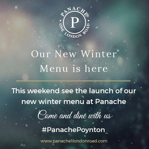 ⛄❄️ OUR NEW WINTER MENUS ARE FINALLY HERE!!! ❄️⛄ 
We are thrilled to announce that this weekend we shall be releasing our brand new winter menus!
Check them out here: bit.ly/2DMTZRV
#PanachePoynton