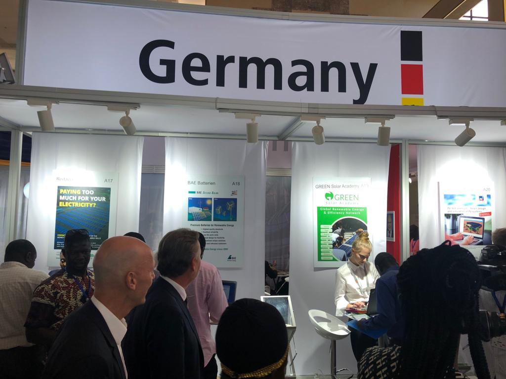 afrikaverein's tweet image. 3 exciting days at the West African Clean Energy and Environment Trade Fair and Conference #WACEE19 in Accra: Great discussions at the German Pavilion with exhibitors #Steag Energy Services, @RedaviaSolar, Green Solar Academy and many others. Big thank you to organisers @AHKGhana