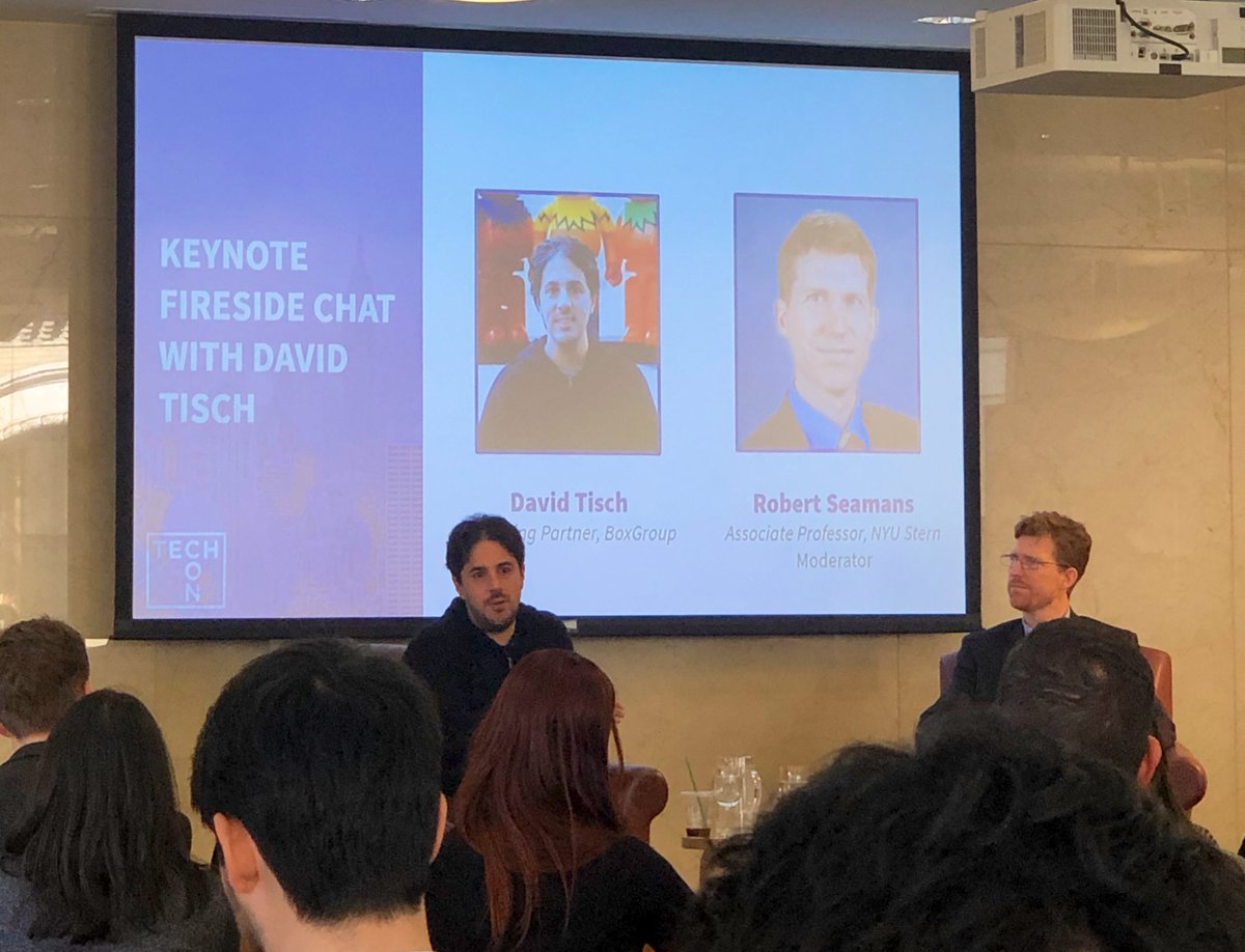 Roopdidoo's tweet image. Thank you @davetisch for coming to @NYUStern’s #TechCon2019 to share your story and thoughts on the tech industry!
