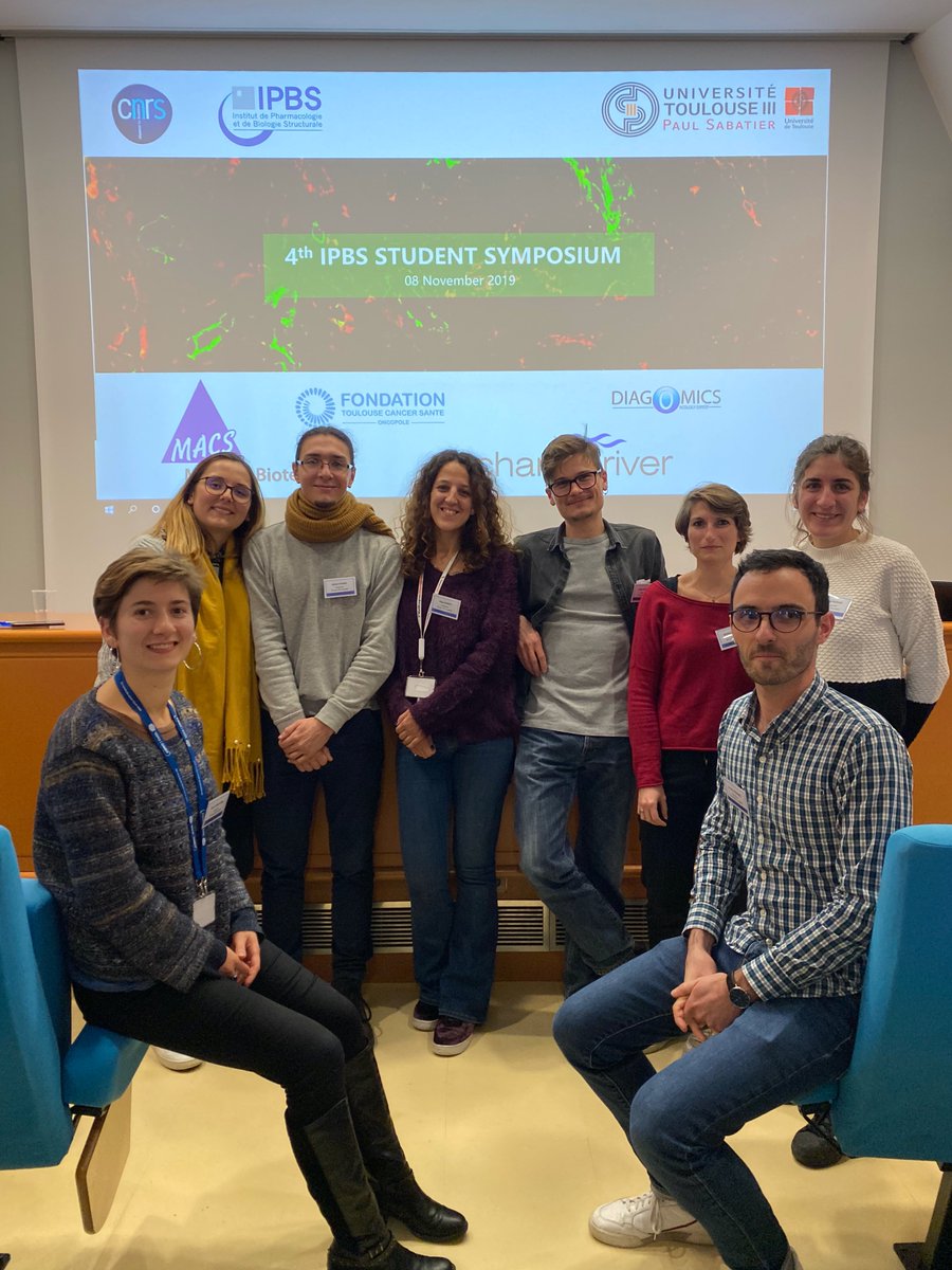 ONeyrolles's tweet photo. Congratulations to our 3rd year PhD students for a wonderful 2019 @Com_IPBS Student symposium! Fantastic gust speakers, wonderful talks and animation by the chairs! Looking forward to the next one in 2020! https://t.co/wOa2d6egn4