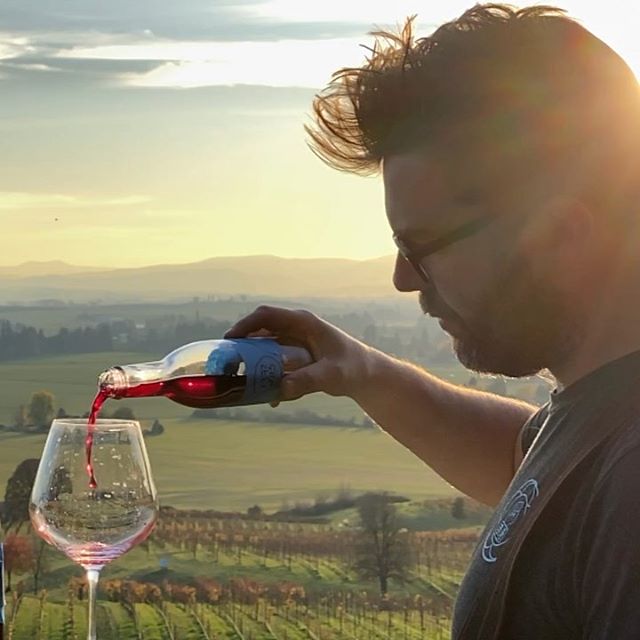 silaswines's tweet photo. Alex and I tried all our 2018 barrels yesterday on the #KeelerEstate sunset porch. Yes they taste as good as this looks.  #oregonpinotnoir #eolaamityhills #silaswines #iphone11pro #slomo https://t.co/xLdKf76xEg https://t.co/DjdM9pBHLW
