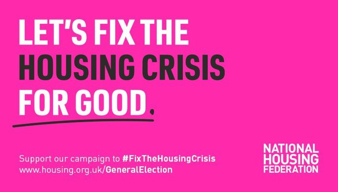 KateNHF's tweet photo. Our priority during the general election period is making sure that calls for more social housing are heard – and that housing associations are seen as key partners. 

Support our campaign to #FixTheHousingCrisis 
https://t.co/7BZIFUsNrS #GE2019 https://t.co/IUNYiqenZC