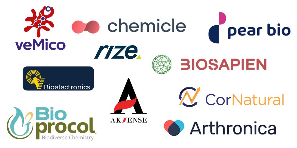 RebelBio (@rebelbio) on Twitter photo Introducing RebelBio Class 8 🚀
@Arthronica1 <a href="/AksenseMedical/">Aksense</a>
@BioSapienInc <a href="/bioprocol/">Bioprocol</a> <a href="/ChemicleScience/">Chemicle</a> <a href="/CorNaturalLtd/">CorNatural</a> <a href="/pear_bio/">Pear Bio</a> <a href="/RizeHealth/">RIZE Health</a> <a href="/QVBio/">QV Bioelectronics</a> <a href="/VemicoL/">veMico Ltd</a> Introducing RebelBio Class 8 🚀
@Arthronica1 <a href="/AksenseMedical/">Aksense</a>
@BioSapienInc <a href="/bioprocol/">Bioprocol</a> <a href="/ChemicleScience/">Chemicle</a> <a href="/CorNaturalLtd/">CorNatural</a> <a href="/pear_bio/">Pear Bio</a> <a href="/RizeHealth/">RIZE Health</a> <a href="/QVBio/">QV Bioelectronics</a> <a href="/VemicoL/">veMico Ltd</a>