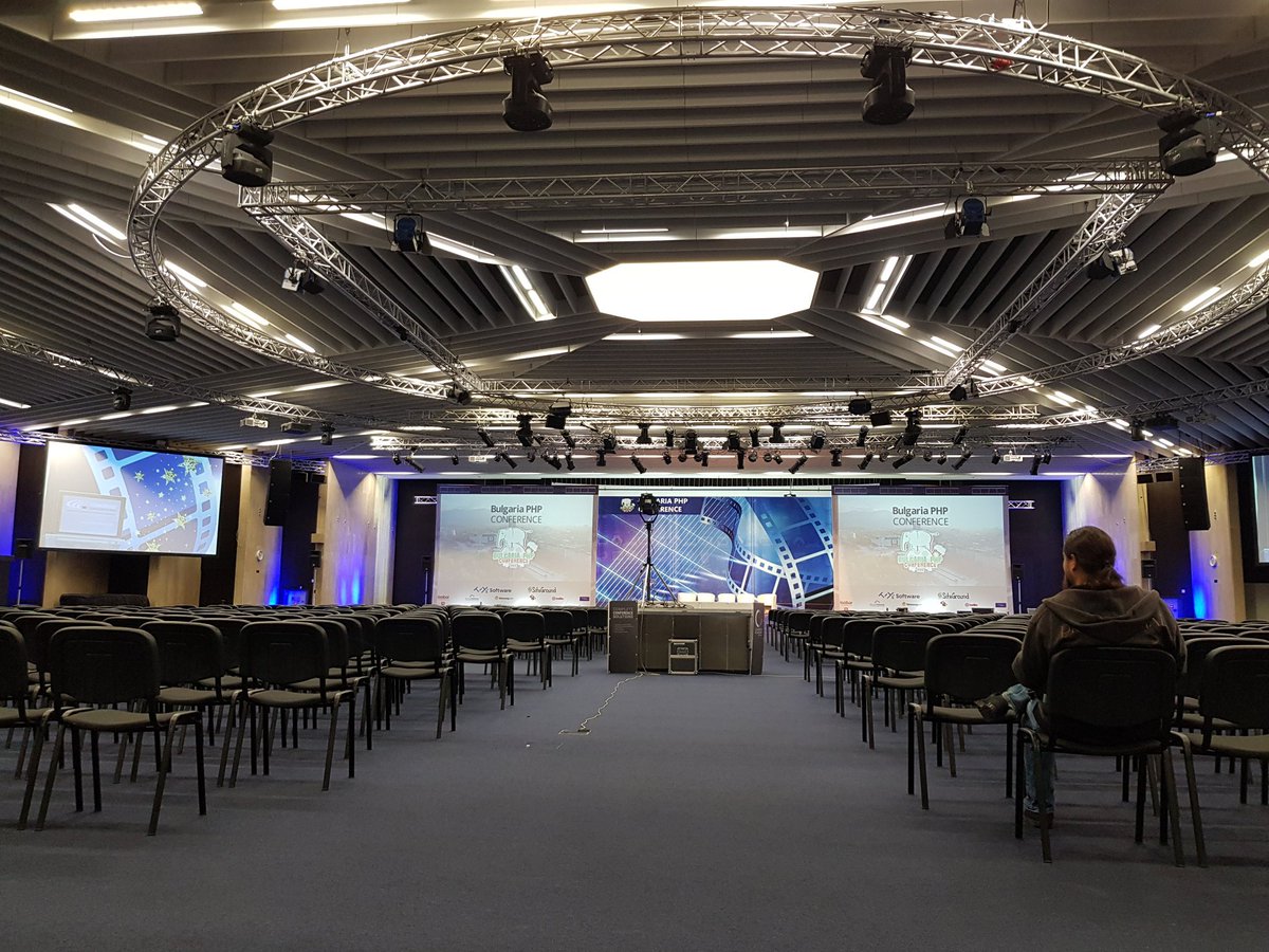 nikolaposa's tweet image. #bgphp19 venue is HUGE!