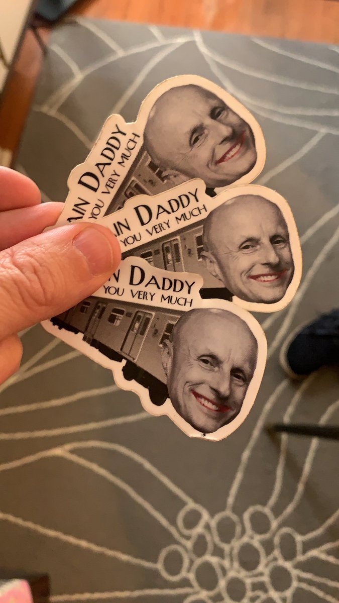 I have the origin story. From the anonymous sticker maker who takes advantage of deals on Sticker Mule: "I really liked what Byford was doing with the Fast Forward plan and felt like he needed some recognition and love in light of that bastard Cuomo treating him like shit."