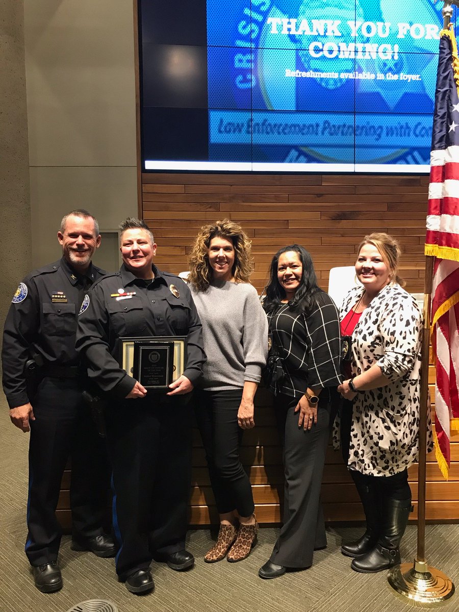 BlueSpringsPD's tweet image. Congrats to Officer Amber Westermann, CIT officer of the year!  #mocit