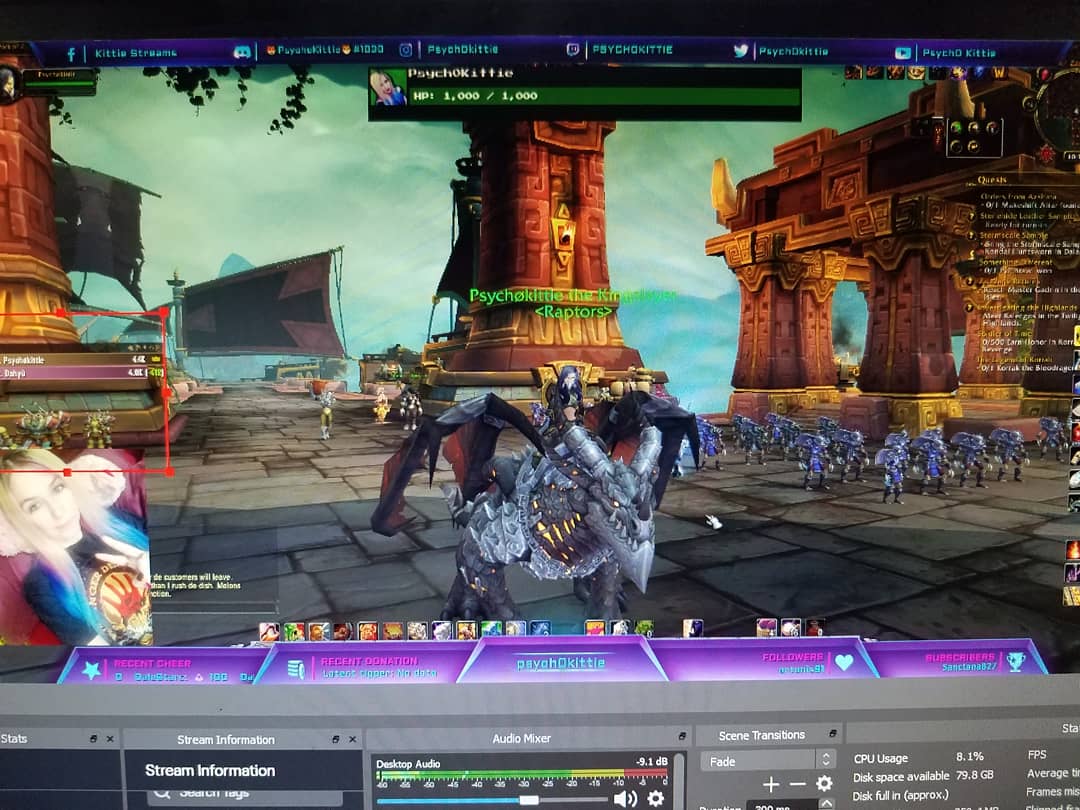 Psych0Kittie's tweet photo. Live playing WoW Retail. Maybe Diablo 3 later! Come hang out. Just want you to smile an have fun! https://t.co/sedJ4bOLeu
@Tsupportgaming
@BlazedRTs
@TwitchXposure
@SGH_RTS
@thefirmcommunity
#WOW
#nextlevelstreamers
#battlingheartdisease
#hope
#nevergiveup
#beyourself https://t.co/3zOvyP7CIl