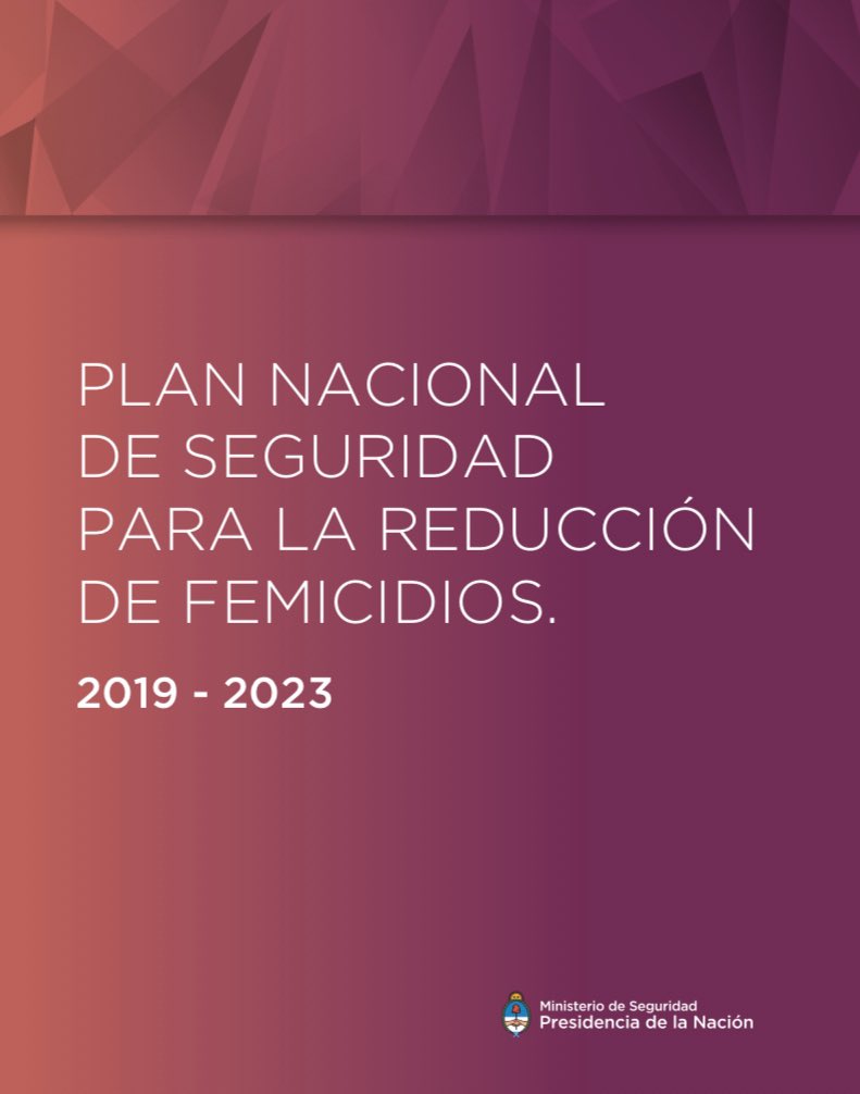 CaroBaroneBA's tweet photo. Publicación en @boletin_oficial :Res 999/2019 del @MinSeg que aprueba el “Plan de Seguridad para la reducción de Femcidios” que sistematiza medidas concretas desde el ámbito de la seguridad para la prevención, protección e investigación criminal en casos de VdG y Femicidios https://t.co/4dsjdvG833
