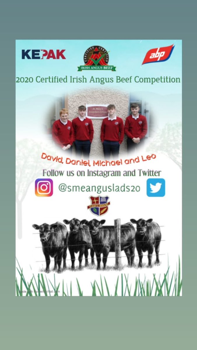 Promoting our social media accounts around the school🚜🐄
